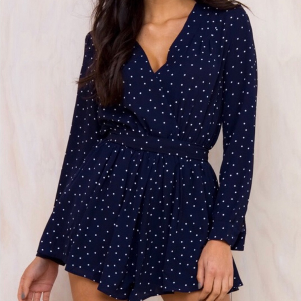 Princess Polly polka dot romper